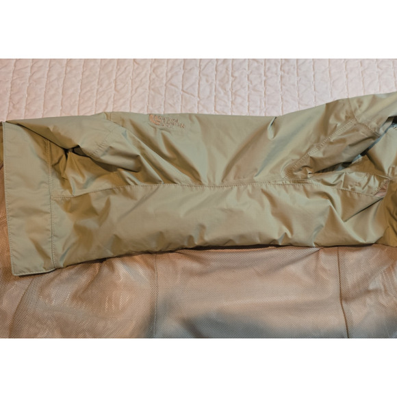 The North Face HyVent Tan Hooded Rain Jacket Full Zip XS Waterproof Jacket - Picture 13 of 16